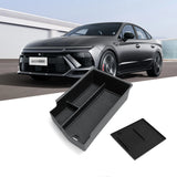 LHD for Hyundai Sonata 2024 N-line Armrest Storage Box Anti Dirt Pad Wireless Accessories Tidying Fit Left Hand Drive Armrest