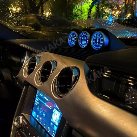 Digital Triple Dashboard Gauge Cluster for Ford Mustang 2015–2023 Android Head Unit Aotsr