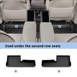 for Toyota Alphard Verfire 40 Series 2023 2024 Underseat Storage Box TPE Car Second Row Seat Lower Tray Organizer Accessories