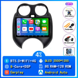 Android 14 Multimedia GPS Navigation for Nissan March 2010-2013
