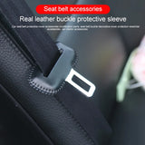 Leather Seat Belt Buckle Cover for BMW Series Car Interior Accessory LINGLUYANG