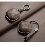 Leather Car Key Case Cover Shell For Chery Jetour Genesis X90 X70 X95 Traveller T2 Dashing X-1 Plus DTC IDM Protection Keychain