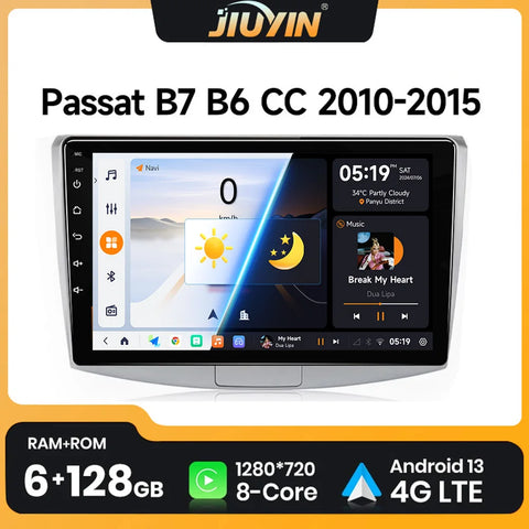 10.1-inch Android 13 Multimedia Player for VW Passat 2010–2015 Android Head Unit JIUYIN