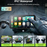 Android Head Unit Dual Dash Cam for Universal Motorcycle Android Head Unit Aoocci