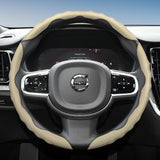 Breathable Wave Leather Steering Cover for Volvo
