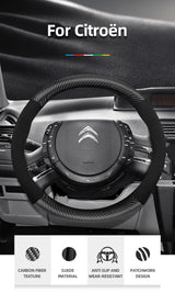 Non-Slip Suede Carbon Cover for Citroen Models Car Interior Accessory Hocasen