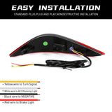 3-in-1 Rear Bumper Reflector Light for Toyota Rush Car Interior Accessory MAGIC COLORM