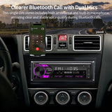 1Din Bluetooth Car Radio MP3 Player Dual Mic USB