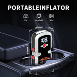 Rugged 12V Jump Starter & Air Pump, Winter/Summer Mode, Portable Inflator with SOS/Strobe LED Light 12V Jump Starter & Air Pu