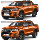 Dual Beam Projector Headlights for Hilux 2015-2020 LED Ambient Light VLAND