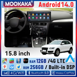15.8-Inch Android 14 Navigation System for Audi Q5 2009–2017 Android Head Unit Aotsr 4GB 64GB Carplay Eight Core