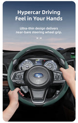 Breathable Faux Leather Steering Wheel Cover for Subaru