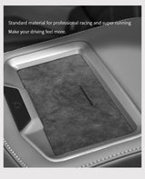 For BMW X3 G45 (2025-) Car Rear Seats Armrest Box Charging Panel Mat Trim Stickers Made of Alcantara Tuning Interior Accessor