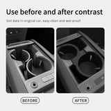 KIA EV9 2024 2025 Center Console Cup Holder TPE Shock-Absorbing Storage Tray Tidying Car Accessories Black Car Interior Acces