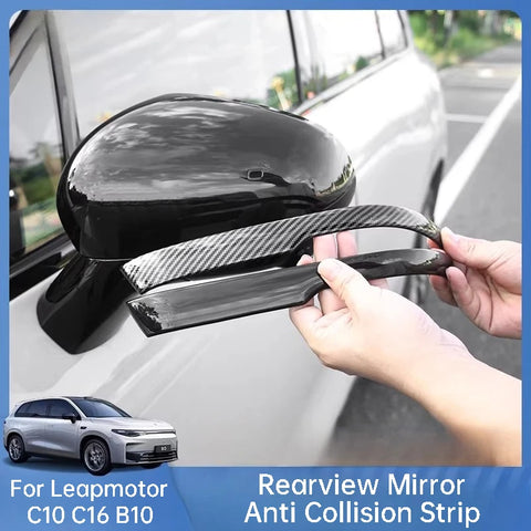 For Leapmotor C10 C16 B10 Car Rearview Mirror Anti Collision Strip Anti Scratch Protector Exterior Modification Accessories E
