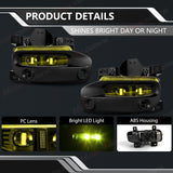 LED Yellow Fog Lamps for Dodge Ram 2500 3500 2019-2024 Fog Light MAGIC COLORM
