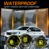 3.5in Yellow LED Fog Lights for Toyota Nissan Honda Car Interior Accessory MAGIC COLORM