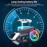 Waterproof Helmet Bluetooth Headset for Motorcycle Riding