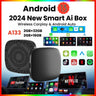 Wireless CarPlay Android Auto AI Box for Toyota Mazda Ford
