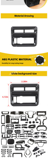Interior Trim Stickers for Ford F150 2021-2024 Car Interior Accessory HEBE