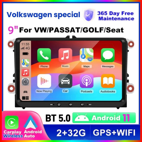 9-Inch Android Head Unit GPS Navigation for Volkswagen Android Head Unit LEXXSON