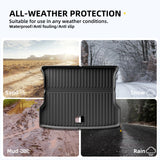 Xpeng G6 2023-2024 Car Floor Mats Cargo Liner Trunk Pad TPE 3D Foot Mat Left Rudder Waterproof BLACK