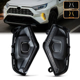LED DRL Fog Lights Turn Signal for RAV4 2019-2024 Car Interior Accessory MAGIC COLORM DRL ONLY