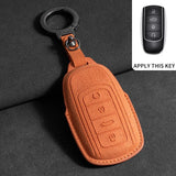 Car Key Case Shell for Chery Tiggo 8 Pro, 8plus, New 5, 7pro - Suede Car Keychain