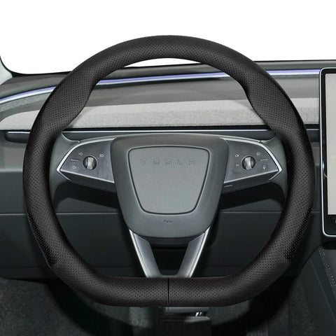 Ultra-Thin Leather Steering Cover for Tesla 2024 Car Interior Accessory Hocasen