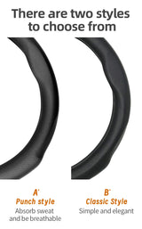 Perforated Leather Steering Wheel Cover for Aion
