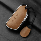 Goatskin Car Key Case Cover for Volkswagen Golf 8 MK8 ID.3 ID.4 Cupra Skoda Octavia A8 SEAT Leon MK4 2020 2021 Formentor Tarraco