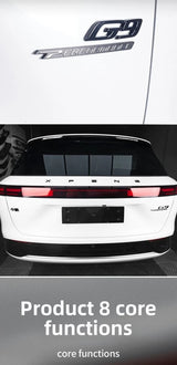 For Xpeng G9 2024 Xiaopeng G9 Black Badge Front Rear Badge Blackened Modification Front/Rear Badge OEM