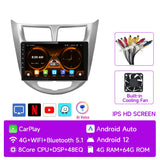 Android 12 Multimedia Head Unit for Hyundai Solaris 2010–2016
