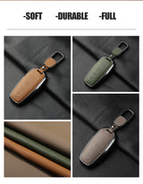 360 Degree Protection Metal Goatskin Car Key Case Cover For Audi A6 A7 A8 B9 A5 A4 8S 8W Q5 Q7 4M S5 S7 TT cars accessories C