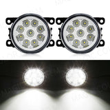 8000LM Universal LED Fog Lights for Citroen Ford Honda Car Interior Accessory MAGIC COLORM 9 Led White