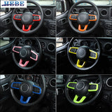 Steering Wheel Trim for Jeep Wrangler JL 2018-2024 Car Interior Accessory HEBE
