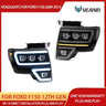 Projector Headlights Black for Ford F150 09-14