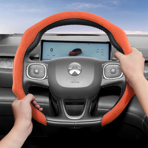 Nio Advanced Suede Snap-On Steering Wheel Covers Car Interior Accessory Hocasen