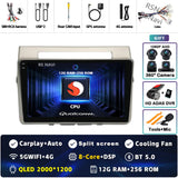 2K QLED Android 15 Head Unit for Toyota Corolla Verso 2004–2009