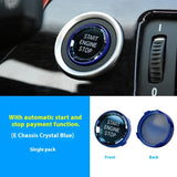 For BMW X1 X2 X3 X5 X6 F20 F21 F22 F23 F30 F34 F10 Crystal Engine Start Stop Button One - Click Start Button Modification