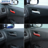 Door Handle Trim Carbon Fiber for Chrysler 300C Dodge Charger Car Interior Accessory HEBE
