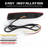 Rear Bumper Reflector with Signal for Toyota Avalon 2019-2022 LED Ambient Light MAGIC COLORM