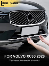 Stainless Lower Grille Trim for Volvo XC60 2022 Car Interior Accessory LINGLUYANG