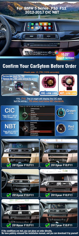 10.25-inch Touch Screen CarPlay Monitor for BMW 5 Series F10 Android Head Unit AUTOTOP