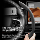 Suede Steering Wheel Cover Snap-On for Deepal S05 Car Interior Accessory Hocasen