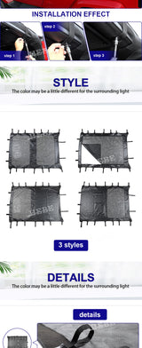 Soft Top Sunshade Heat Insulation for Jeep JK Car Interior Accessory HEBE