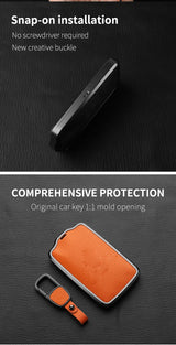 Metal and Leather Car Key Case Cover For Renault Clio Kadjar Capture Koleos Espace Master Talisman Talisman Scenic Protect Co
