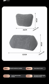 ZEEKR 001 Zeekr001 Car Headrest Waist Cushion Dupont Biological Fleece Suede