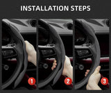 Anti-Slip Suede Steering Wheel Cover for Ram 1500