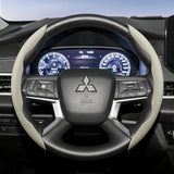 Breathable Leather Steering Wheel Cover for Mitsubishi